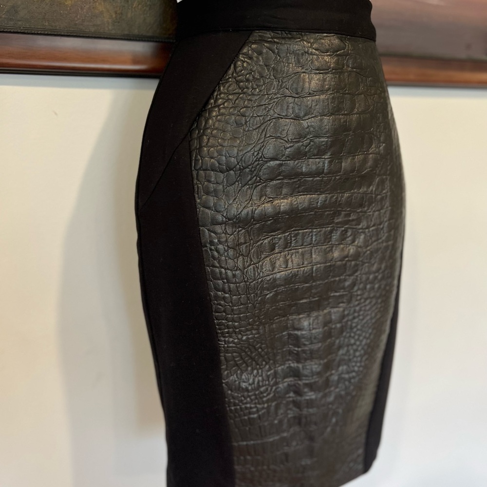 Single Los Angeles pencil leather skirt - Picture 15 of 17